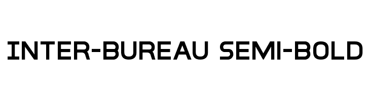 Inter-Bureau Semi-Bold Fuentes