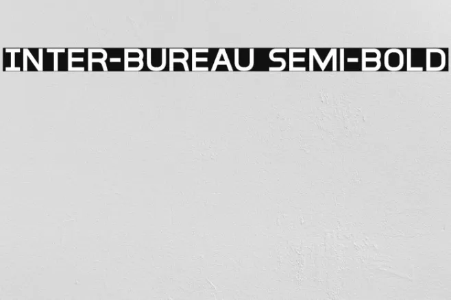 Inter-Bureau Semi-Bold Example 1