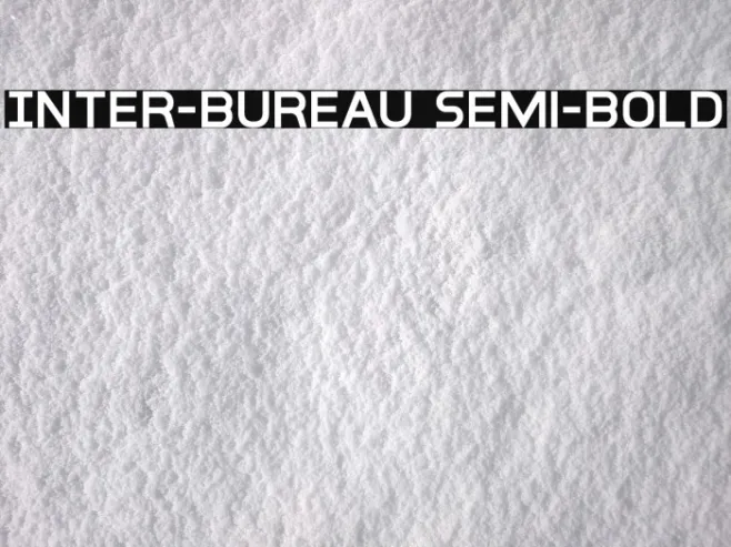 Inter-Bureau Semi-Bold Example 2