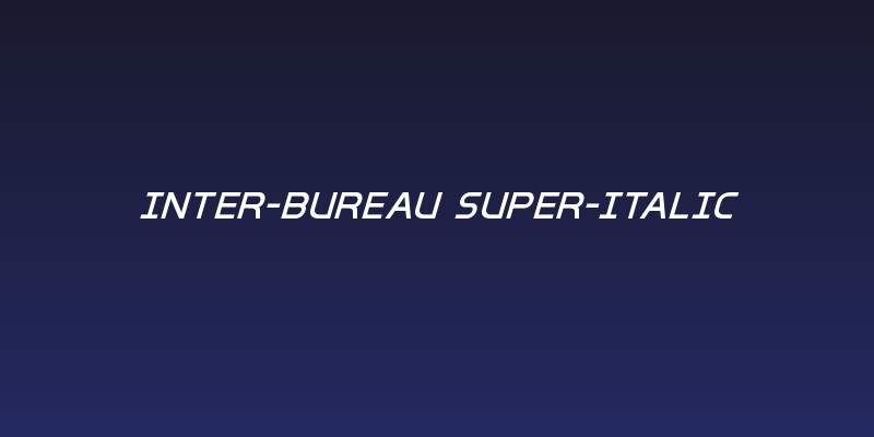 Inter-Bureau Super-Italic Social Header