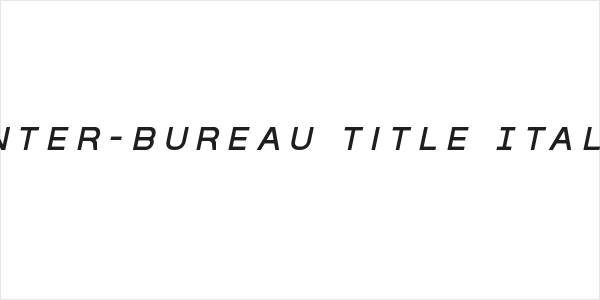 Inter-Bureau Title Italic Logo