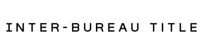 Inter-Bureau Title  Descarca Fonturi Gratis