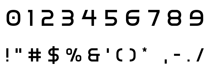 Inter-Bureau Title Font OTHER CHARS