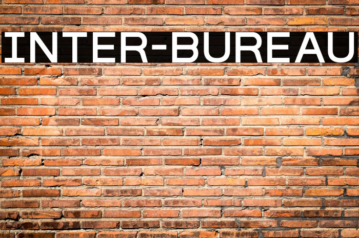 Inter-Bureau Font examples