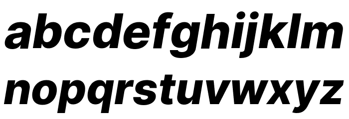 Inter Extra Bold Italic Font LOWERCASE