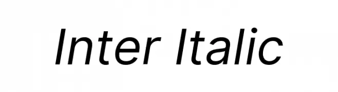 Inter Italic  les polices de caractères gratuit tlcharger