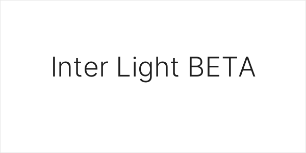 Inter Light BETA Logo
