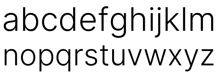 Inter Light BETA Font LOWERCASE