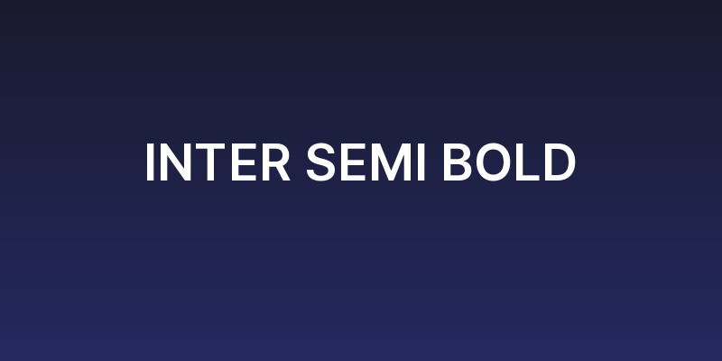 Inter Semi Bold Social Header