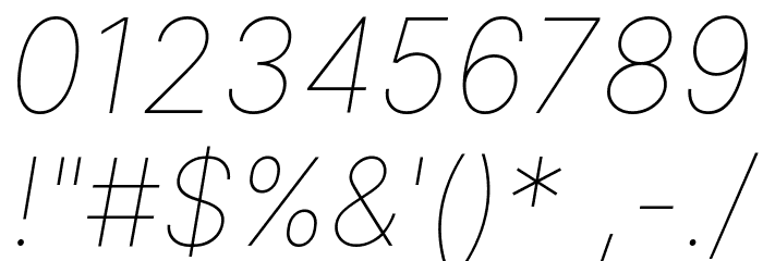 Inter Thin Italic BETA फ़ॉन्ट अन्य घर का काम