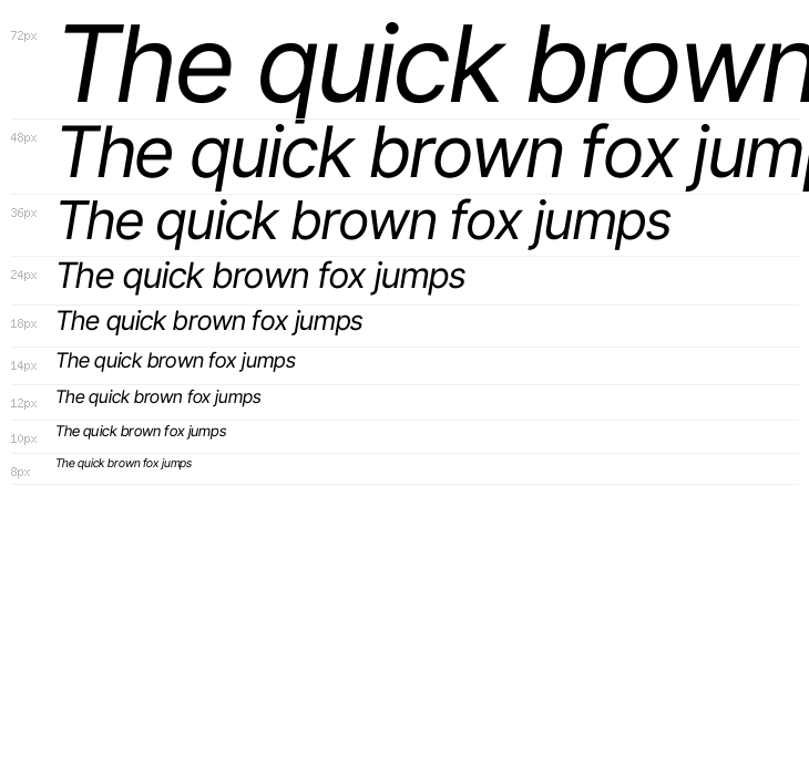 Inter Tight Italic Waterfall