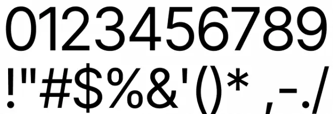 Inter Tight Regular Caratteri ALTRI CARATTERI