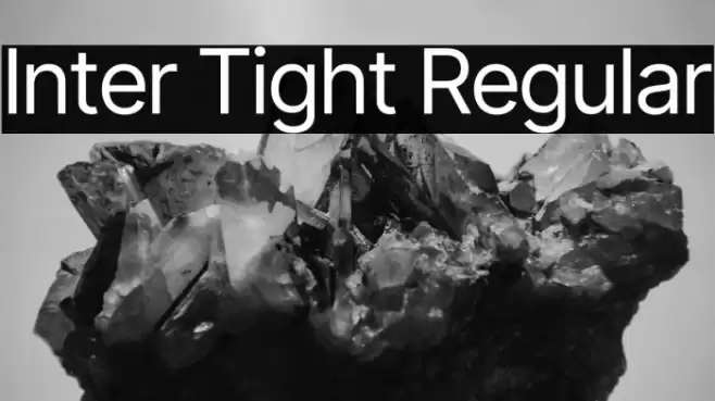Inter Tight Regular Font examples