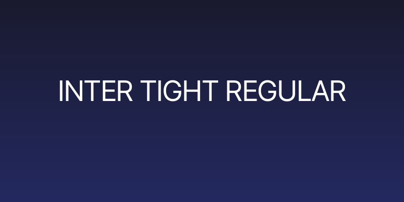 Inter Tight Regular Social Header