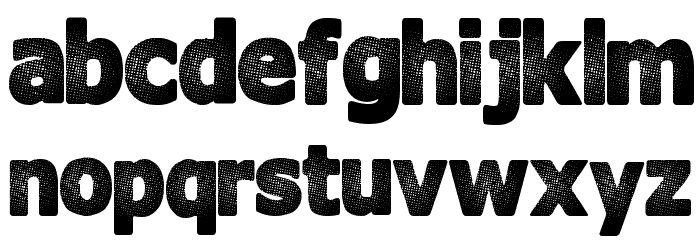 InterFade Font LOWERCASE