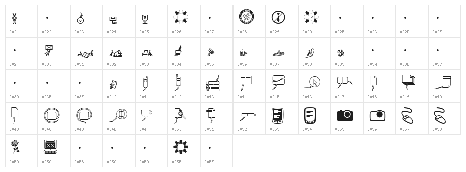 InterOffice-Two Character Map