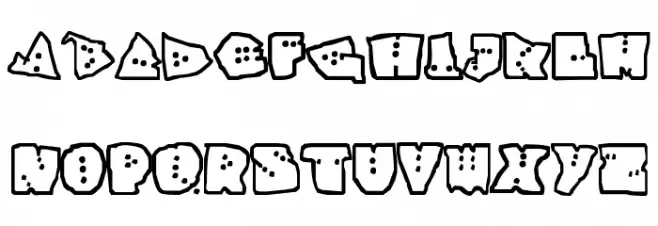 InterZone 2 Font Litere mari