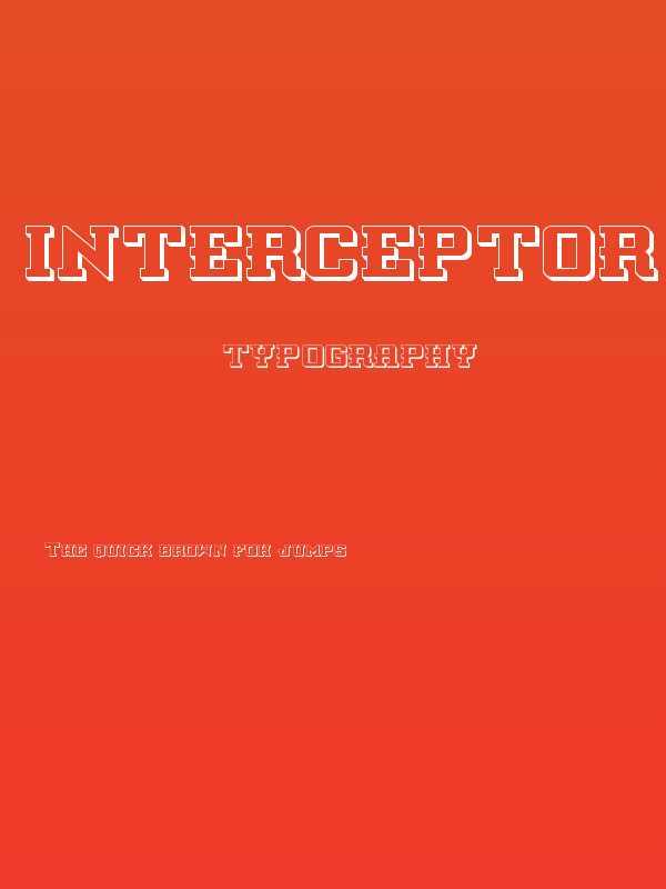 Interceptor 3D Poster