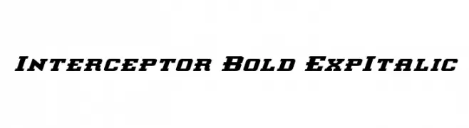 Interceptor Bold ExpItalic  Fuentes Gratis Descargar