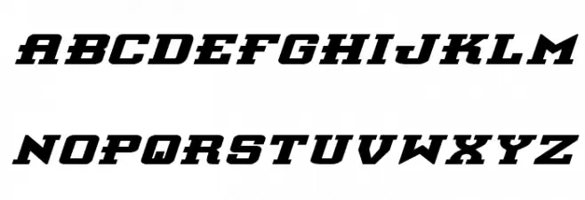 Interceptor Bold ExpItalic Schriftart Groß