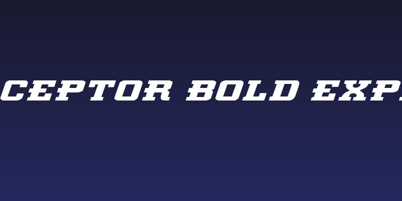 Interceptor Bold ExpItalic Social Header