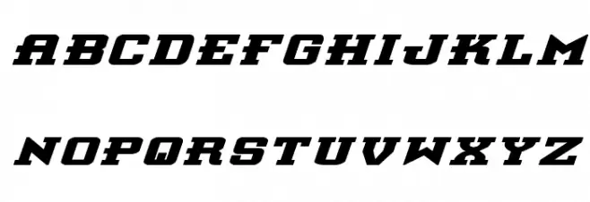 Interceptor Bold ExpItalic 字体 小写