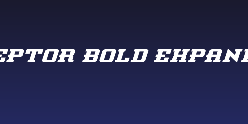 Interceptor Bold Expanded Ital Social Header