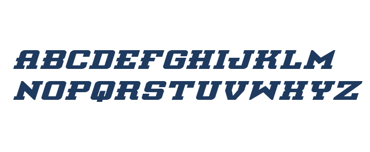 Interceptor Bold Expanded Ital Lowercase