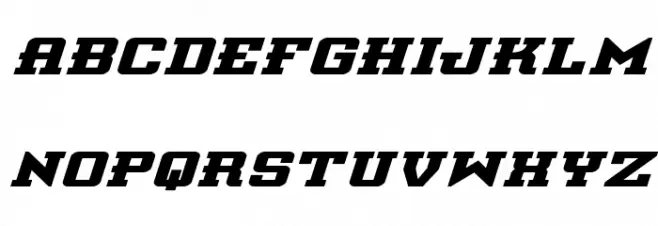 Interceptor Bold Expanded Ital Polices MINUSCULES