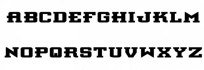 Interceptor Bold Expanded フォント 大文字