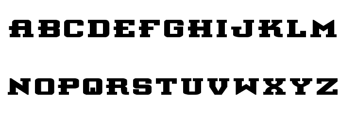 Interceptor Bold Expanded Font LOWERCASE