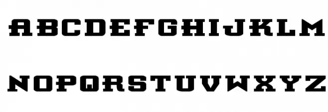 Interceptor Bold Expanded Caratteri MINUSCOLO