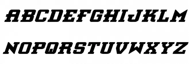 Interceptor Bold Italic फ़ॉन्ट अपरकेस