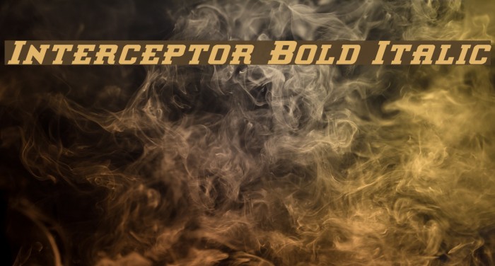 Interceptor Bold Italic Fuentes examples