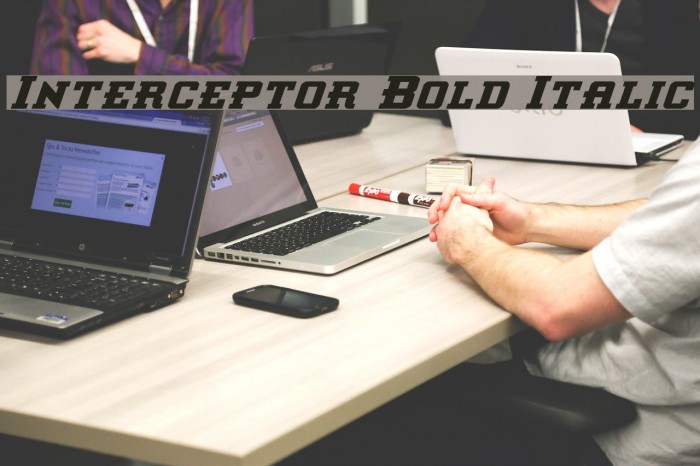 Interceptor Bold Italic Fuentes examples