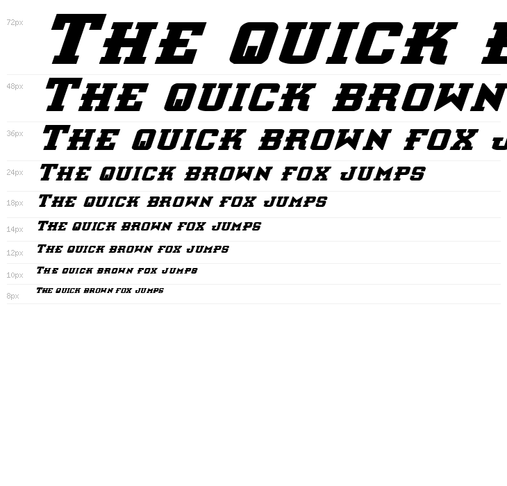 Interceptor Bold Italic Waterfall