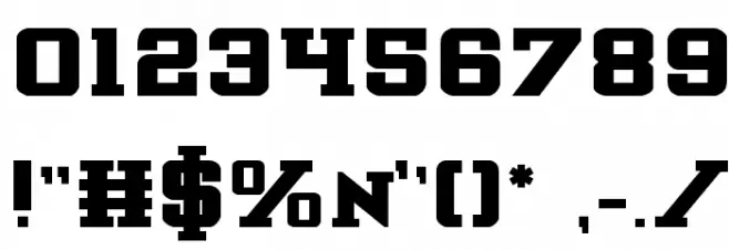 Interceptor Bold Font OTHER CHARS