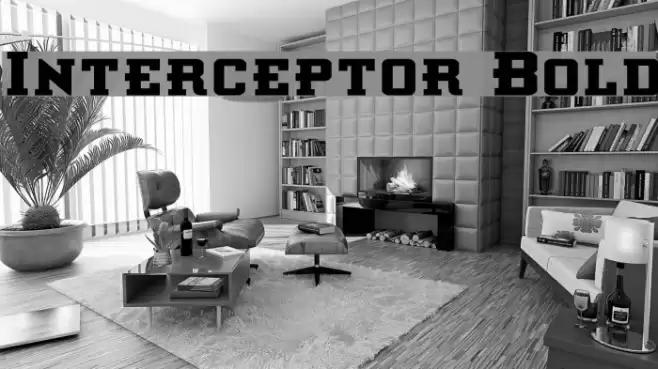 Interceptor Bold Font examples