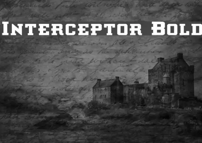Interceptor Bold Font examples
