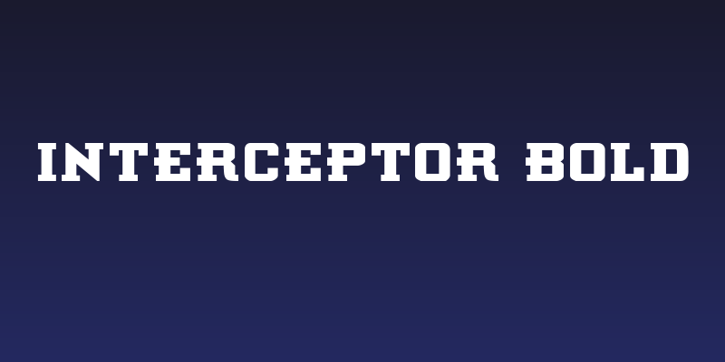 Interceptor Bold Social Header