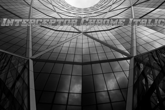 Interceptor Chrome Italic Example 3