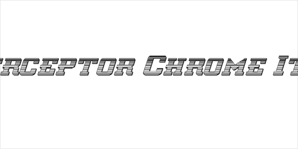 Interceptor Chrome Italic Logo