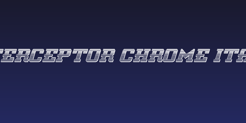 Interceptor Chrome Italic Social Header