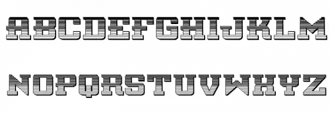 Interceptor Chrome Schriftart Groß