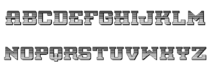 Interceptor Chrome Font LOWERCASE