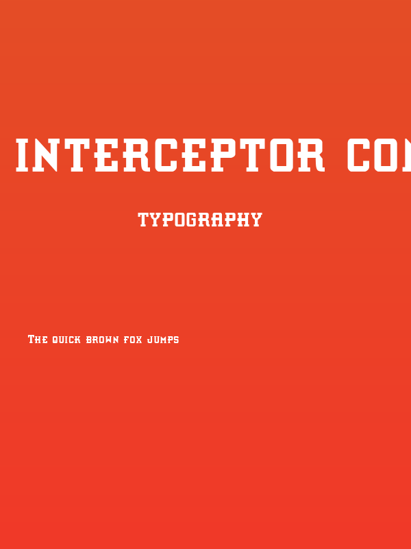 Interceptor Condensed Poster