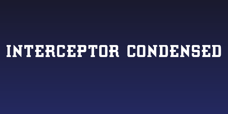 Interceptor Condensed Social Header