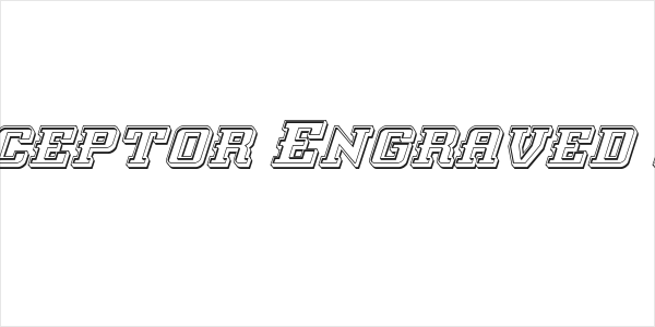 Interceptor Engraved Italic Logo