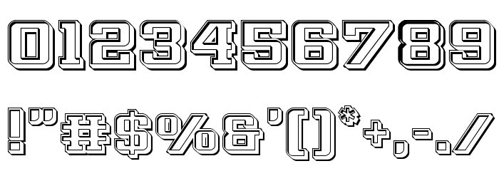 Interceptor Engraved Font OTHER CHARS