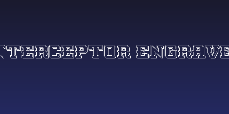 Interceptor Engraved Social Header